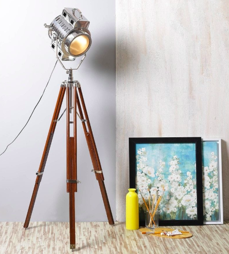 Brown Brass Tripod Lamp by Ethnic Roots - Pepperfry | Furniture20