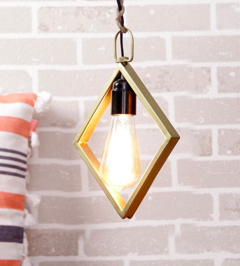 Gold Metal Filament Lamp by Grated Ginger, Pepperfry - Furniture20