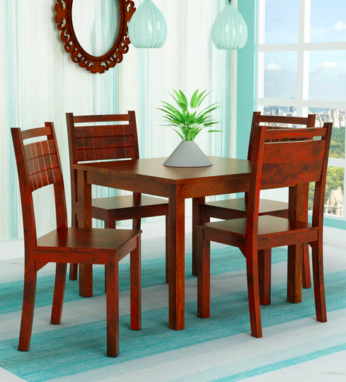 Trelis Four Seater Dining Set in Honey Color By HomeTown