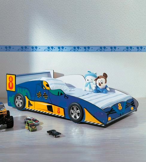 Rover Car Kids Single Bed in Blue Colour by HomeTown