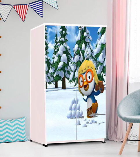 Snow Penguin Kids' Wardrobe by BigSmile Furniture