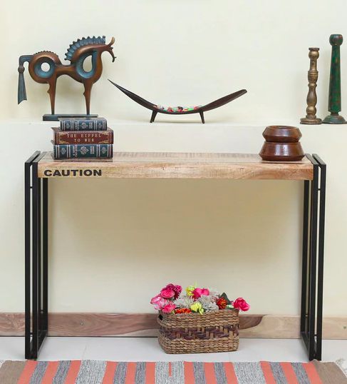 Coleman Solid Wood Console Table by Bohemiana