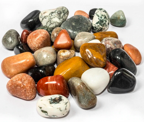 Multicolour Stone Natural Polished Pebbles by Stone And Beyond