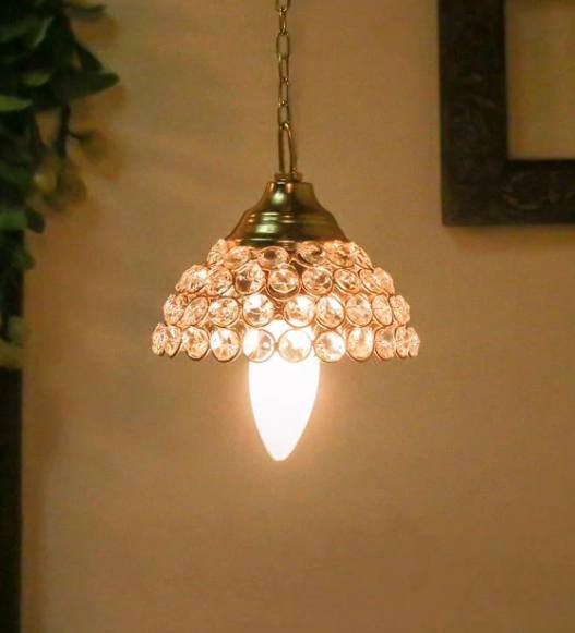 Gold-Crystal-Single-Hanging-Lights